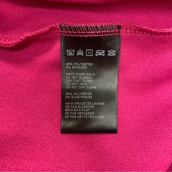 Sparkle & Fade Mini Dress Women's Size Large Pink Magenta Bodycon Open Back Tank - Picture 8 of 8